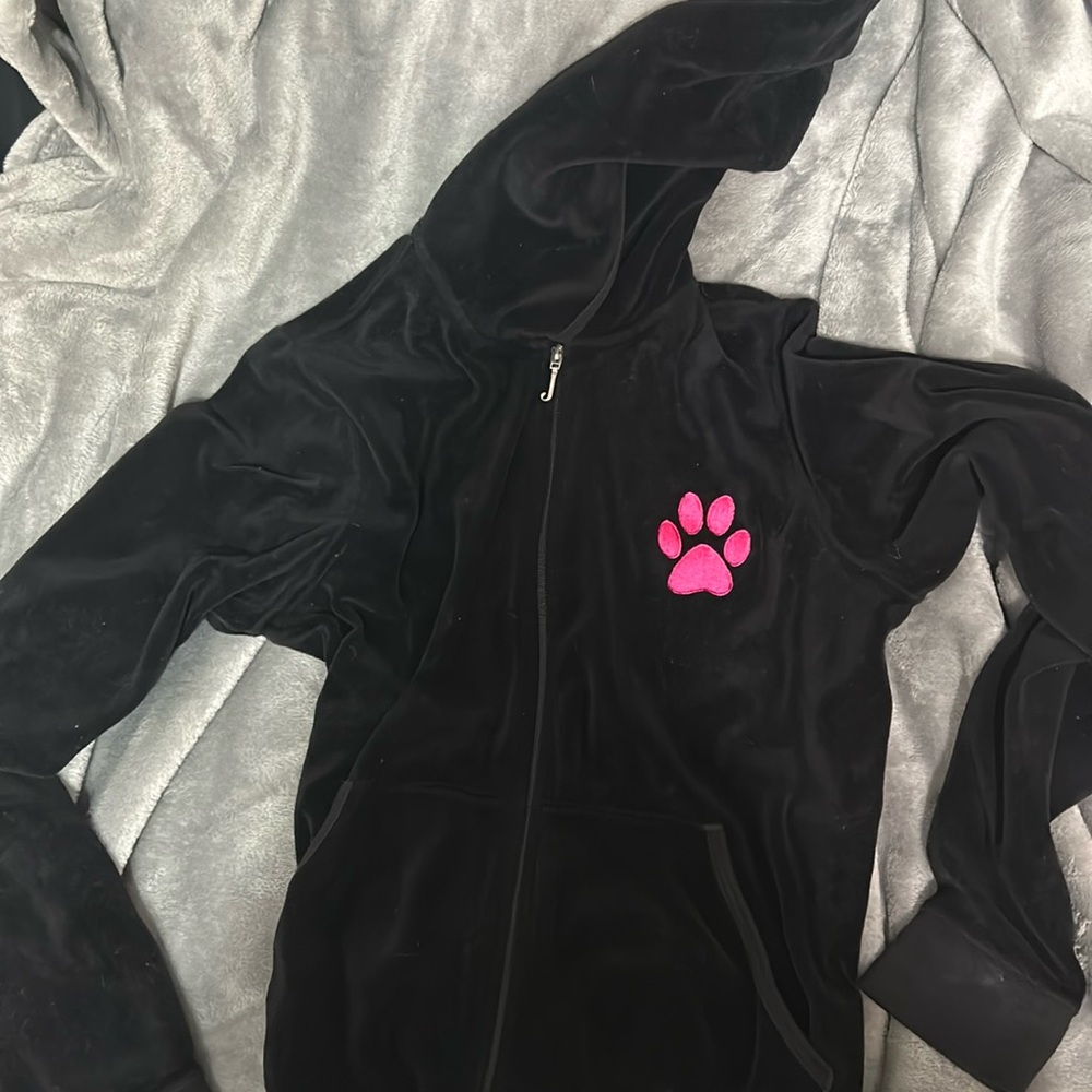 Vintage juicy couture dog print zip up